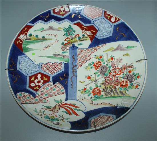 Large Imari wall plate(-)